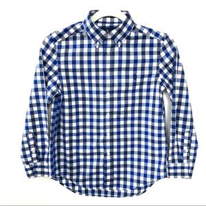 Ralph Lauren Blue & White Plaid Shirt M 10-12